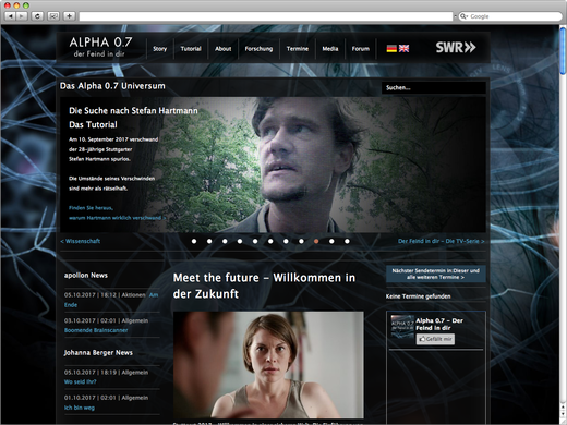 Webseite - Der Feind in Dir