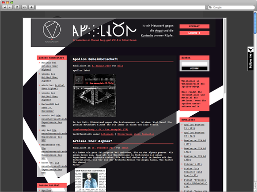 Geheimbereich Apollon Blog für Alpha 07