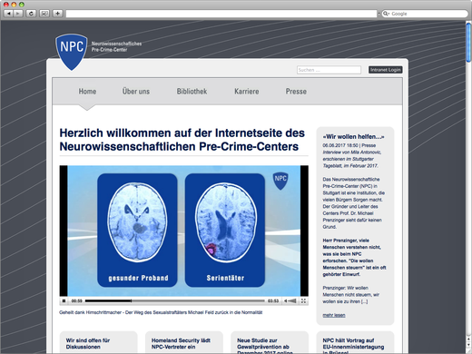 NPC-Webseite für Alpha 07
