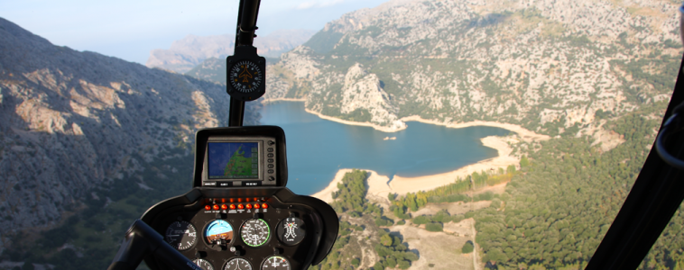burnabit hebt auf Mallorca mit rotorflug helicopters SL ab